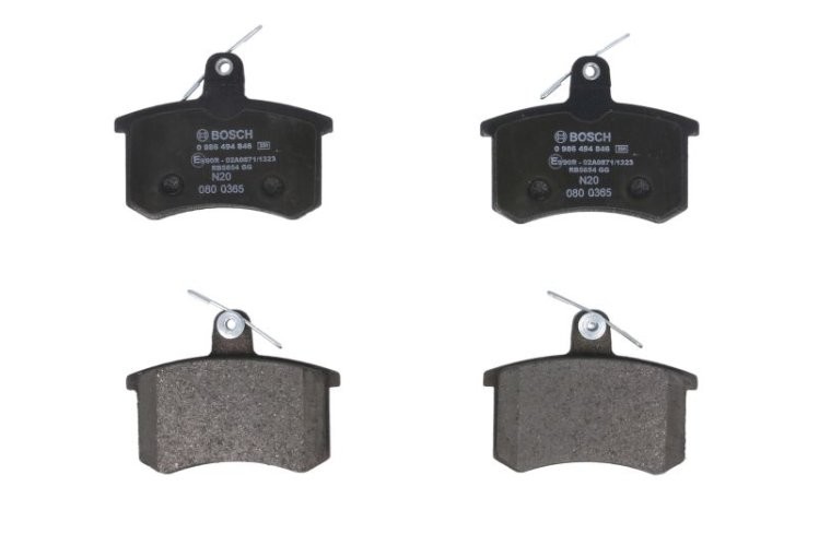Set plăcuțe frână spate , BOSCH, pentru: ALFA ROMEO 164; AUDI 100 C2, 100 C3, 100 C4, 200 C2, 200 C3, 80 B2, 80 B3, 80 B4, 90 B2, 90 B3, A4 B5, A6 C4, A8 D2, CABRIOLET B3, COUPE B2 0.9-4.2 01.76-