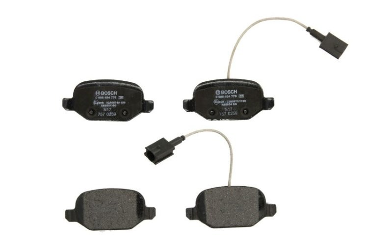 Set plăcuțe frână spate , BOSCH, pentru: ALFA ROMEO MITO 0.9-1.6D 08.08-10.18