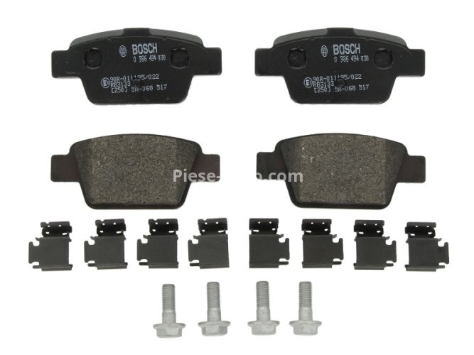 Set plăcuțe frână spate , BOSCH, pentru: ALFA ROMEO MITO; CITROEN C1; FIAT BRAVO II, MULTIPLA, STILO; PEUGEOT 107 1.0-2.4 09.00-10.18