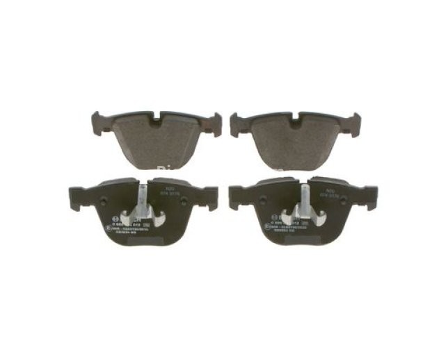 Set de plăcuțe frănă din ceramică, spate, BOSCH ( cu lacat; cu tampon de amortizare), pentru: BENTLEY ARNAGE, AZURE, CONTINENTAL, CONTINENTAL FLYING SPUR 3.0-6.8 03.98-07.19