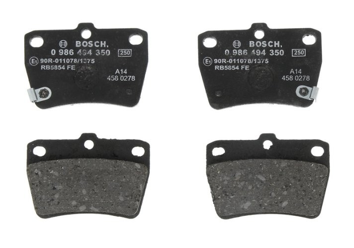 Set plăcuțe frână spate , BOSCH, pentru: TOYOTA RAV 4 I, RAV 4 II 1.6-2.4 01.94-12.14