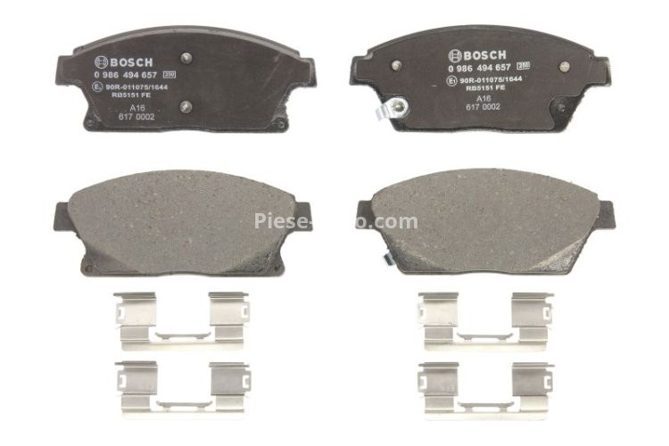 Set plăcuțe frână față , BOSCH, pentru:  CHEVROLET CRUZE, ORLANDO, TRAX, VOLT; OPEL AMPERA, ASTRA J, ASTRA J GTC, ASTRA J/HATCHBACK, MOKKA / MOKKA X, ZAFIRA C 1.3D-2.0D 05.86-