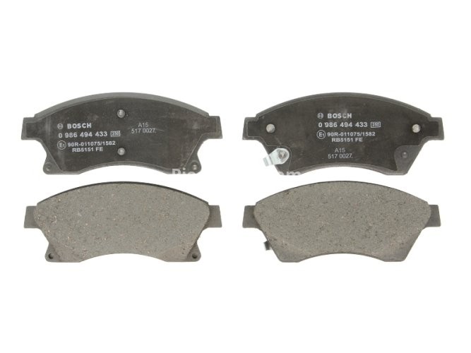 Set plăcuțe frână față , BOSCH, pentru: CHEVROLET AVEO, CRUZE; OPEL ASTRA J, ASTRA J GTC, ASTRA J/HATCHBACK 1.2-2.0D 05.09-