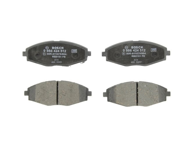 Set plăcuțe frână față , BOSCH, pentru: CHEVROLET CAMARO, LANOS, MATIZ, SPARK, SPARK/HATCHBACK; DAEWOO LANOS, MATIZ 0.8-6.2 05.97-
