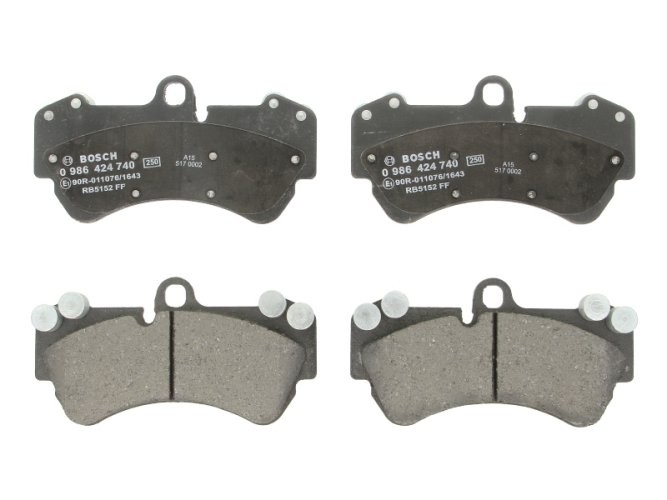 Set plăcuțe frână față , BOSCH, pentru: CHEVROLET CORVETTE; PORSCHE CAYENNE; VW TOUAREG 2.5D-6.2 09.02-12.19