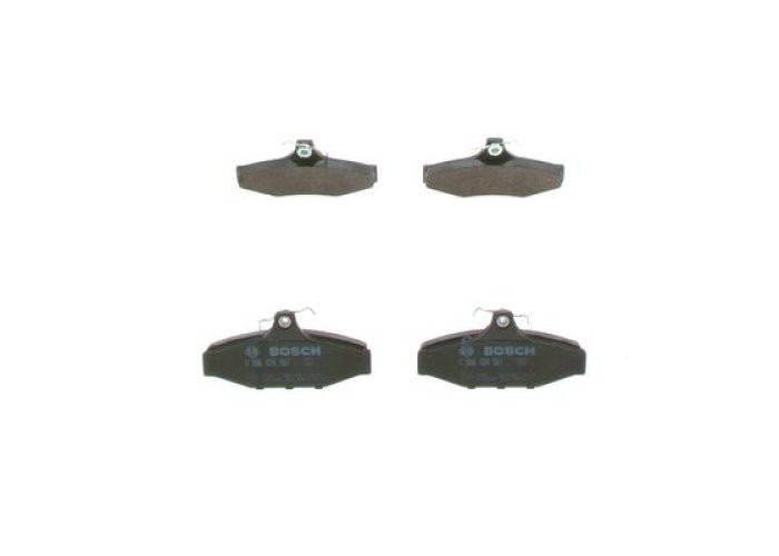 Set plăcuțe frână spate , BOSCH, pentru: CHEVROLET CAMARO, CORVETTE; DAEWOO KORANDO, MUSSO; SSANGYONG KORANDO, MUSSO 2.0-5.7 10.84-