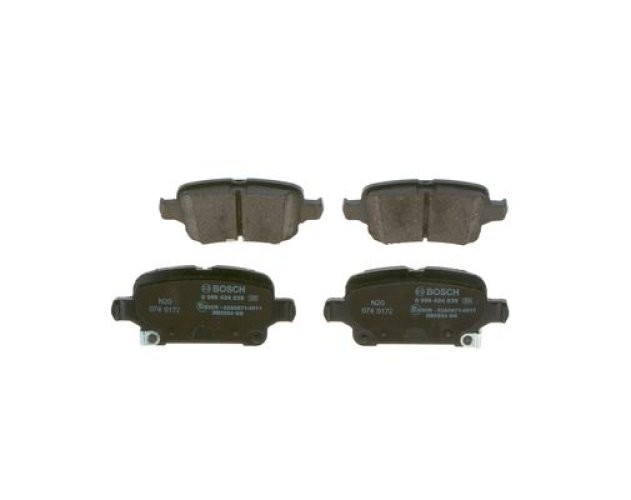 Set plăcuțe frână spate , BOSCH, pentru: CHEVROLET VOLT; OPEL AMPERA-E, ASTRA K, ASTRA K/KOMBI, INSIGNIA B, INSIGNIA B COUNTRY, INSIGNIA B GRAND SPORT 1.0-Electric 06.15-
