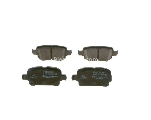 Set plăcuțe frână spate , BOSCH, pentru: CHEVROLET VOLT; OPEL AMPERA-E, ASTRA K, ASTRA K/KOMBI, INSIGNIA B, INSIGNIA B COUNTRY, INSIGNIA B GRAND SPORT 1.0-Electric 06.15-