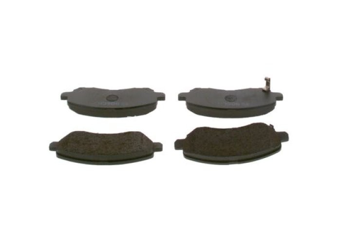 Set plăcuțe frână față , BOSCH, pentru: CHRYSLER 200, SEBRING; JEEP COMPASS; LANCIA FLAVIA; MITSUBISHI ASX, GALANT IX, GALANT VIII, LANCER VII, LANCER VIII, OUTLANDER III 1.3-3.0 09.96-