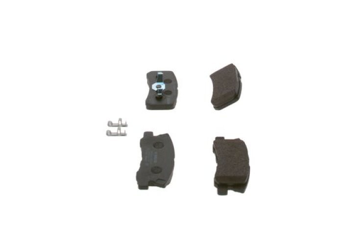Set plăcuțe frână spate , BOSCH, pentru: CHRYSLER 200, SEBRING; CITROEN C4 AIRCROSS, C-CROSSER, C-CROSSER ENTERPRISE; DODGE CALIBER; JEEP COMPASS, PATRIOT; MITSUBISHI ASX, ENDEAVOR 1.6-3.8 04.00-