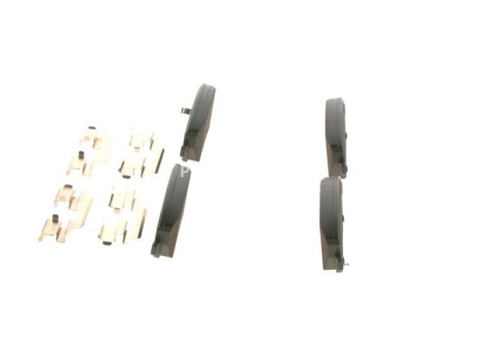 Set plăcuțe frână față , BOSCH, pentru: DACIA DUSTER; OPEL AGILA; SUZUKI SWIFT III 1.0-1.6 02.05-