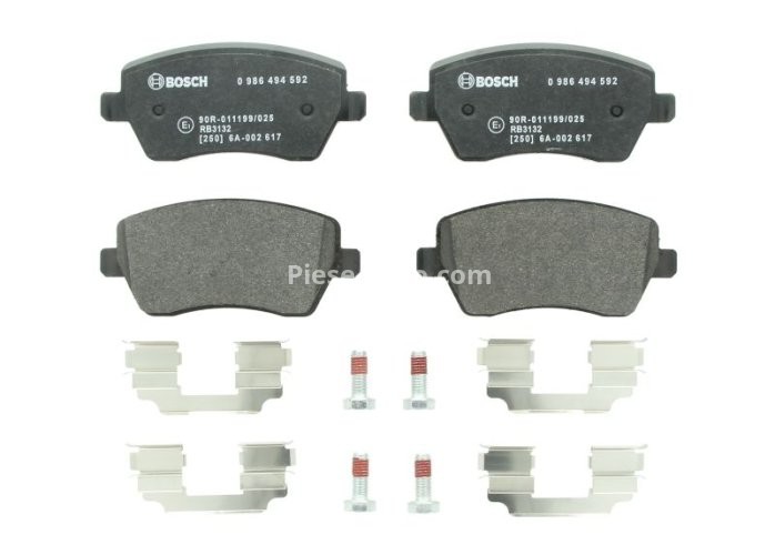 Set plăcuțe frână față , BOSCH ( cu suruburi; cu tampon de amortizare), pentru: MERCEDES CITAN MIXTO (DOUBLE CABIN), CITAN (MPV) 0.9-Electric 06.01-