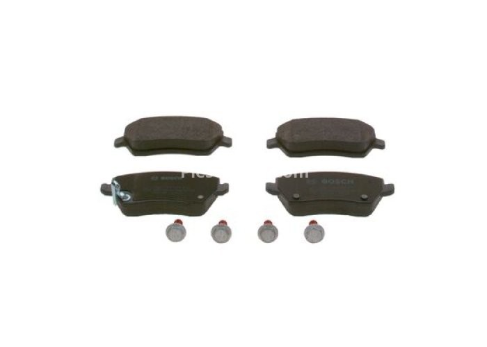 Set plăcuțe frână față , BOSCH (cu accesorii; cu tampon de amortizare), pentru: DACIA DUSTER; NISSAN MICRA III, MICRA IV, MICRA V, NOTE; RENAULT CLIO IV; SUZUKI SWIFT III 0.9-1.6 01.03-