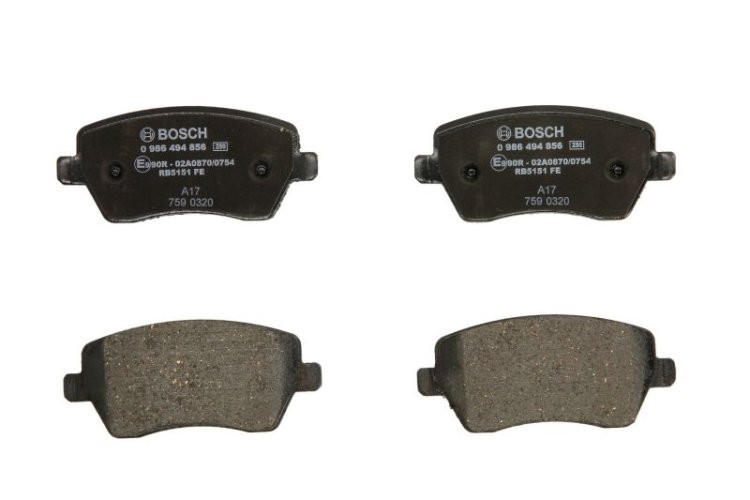 Set plăcuțe frână față , BOSCH (cu tampon de amortizare), pentru: MERCEDES CITAN MIXTO (DOUBLE CABIN), CITAN (MPV), CITAN/MINIVAN (W415); DACIA DOKKER, DOKKER EXPRESS/MINIVAN 0.9-Electric 01.03-