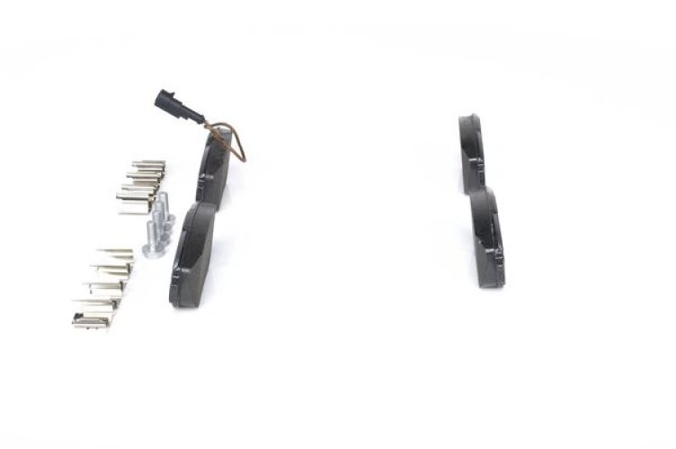 Set plăcuțe frână față , BOSCH, pentru: FIAT BRAVO II, DOBLO, DOBLO CARGO, GRANDE PUNTO, IDEA, LINEA, STILO; LANCIA DELTA III, MUSA 1.3D-2.0D 10.01-