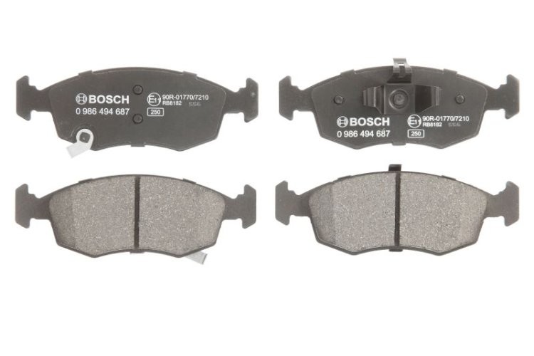 Set plăcuțe frână față , BOSCH, pentru: FIAT 500, 500 C, 500E, PANDA; LANCIA YPSILON 0.9-Electric 07.07-