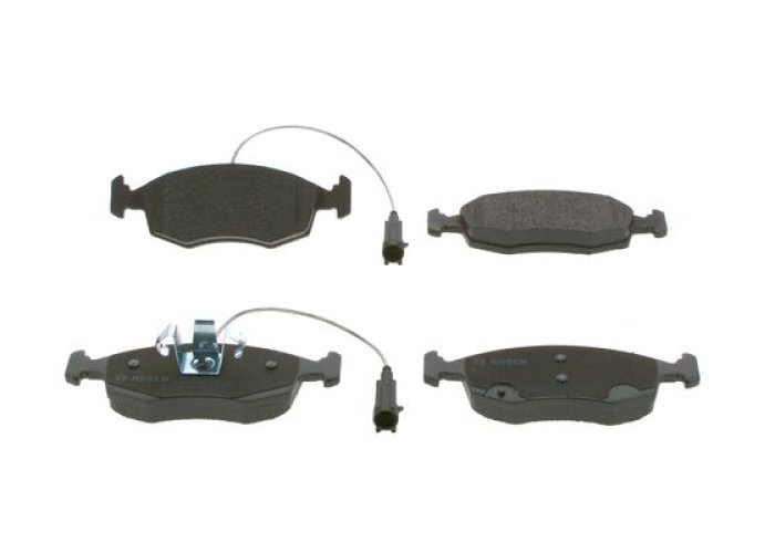Set plăcuțe frână față , BOSCH, pentru: FIAT 500, 500 C, PUNTO, PUNTO EVO, PUNTO EVO/HATCHBACK, PUNTO/HATCHBACK 0.9-1.4LPG 07.07-
