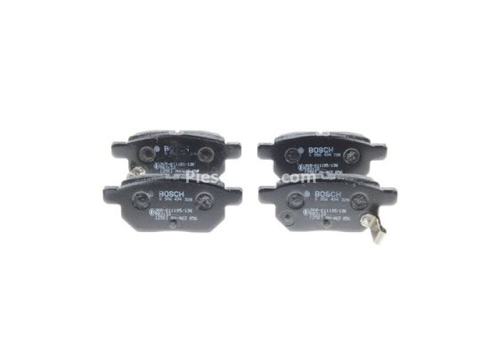 Set plăcuțe frână spate , BOSCH, pentru:  TOYOTA COROLLA, IQ, PRIUS, PRIUS PHV, YARIS 1.0-1.8H 06.08-