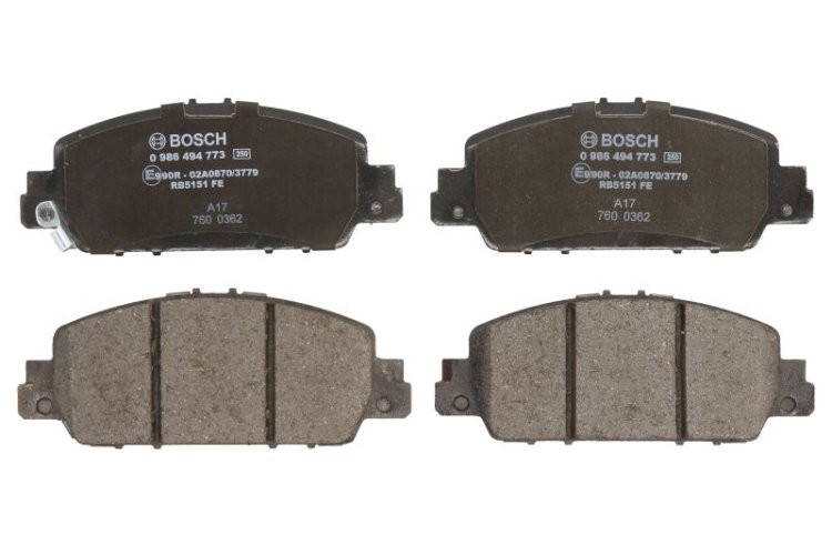 Set plăcuțe frână față , BOSCH, pentru: HONDA ACCORD IX, HR-V 1.5-3.5 09.12-