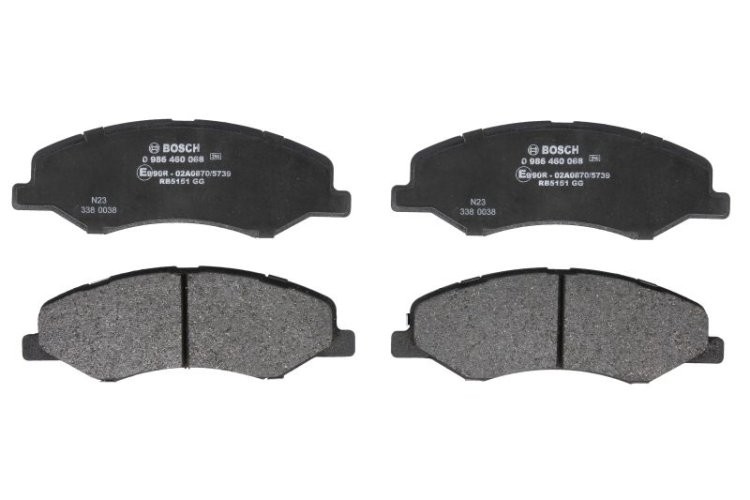 Set plăcuțe frână față , BOSCH, pentru: HYUNDAI GENESIS, GRANDEUR, I30, VELOSTER; KIA CEE'D, CERATO III, CERATO KOUP III, OPTIMA, PRO CEE'D 1.0-2.4 01.08-