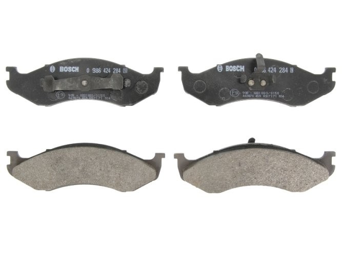Set plăcuțe frână față , BOSCH, pentru: JEEP CHEROKEE, COMANCHE, GRAND CHEROKEE I, WRANGLER I, WRANGLER II; KIA CARNIVAL I, CARNIVAL II 2.1D-5.9 10.84-04.07