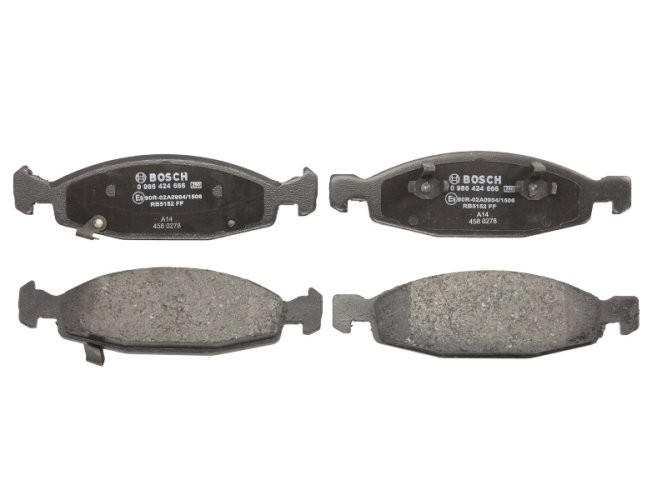 Set plăcuțe frână față , BOSCH, pentru: JEEP CHEROKEE, GRAND CHEROKEE II 2.5-4.7 01.88-09.05