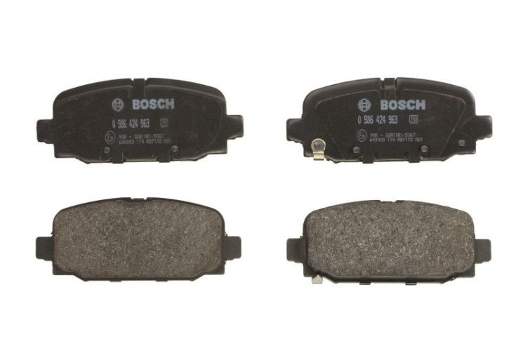 Set plăcuțe frână spate , BOSCH, pentru: JEEP COMPASS 1.3-2.0D 03.17-