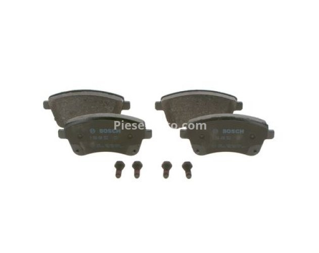 Set plăcuțe frână față , BOSCH ( cu suruburi; cu tampon de amortizare), pentru: KIA VENGA 1.4-1.6D 02.10-