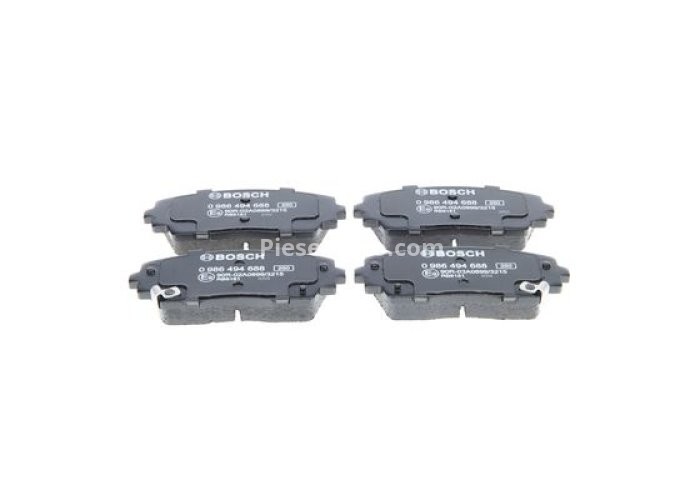 Set plăcuțe frână față , BOSCH (cu tampon de amortizare), pentru: KIA PICANTO II 1.0/1.0LPG/1.2 05.11-03.17