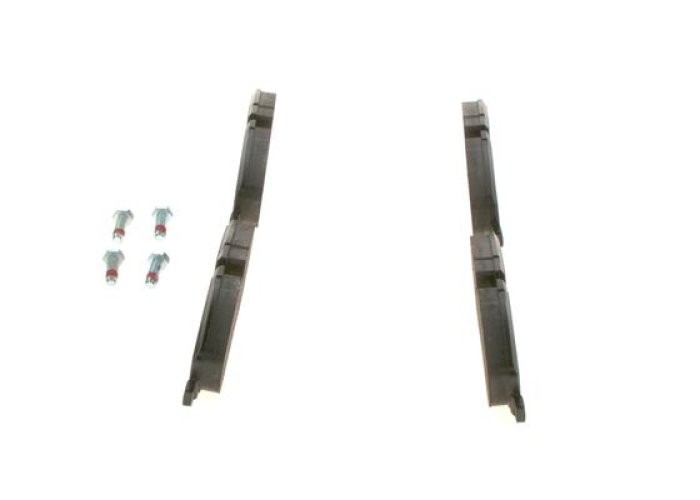 Set plăcuțe frână față , BOSCH ( cu suruburi; cu tampon de amortizare), pentru: LAND ROVER DISCOVERY III, DISCOVERY IV, RANGE ROVER III 2.7D-4.4 03.02-12.18