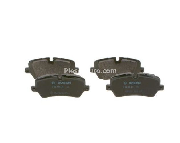 Set plăcuțe frână spate , BOSCH ( cu tampon de amortizare), pentru: LAND ROVER DEFENDER, DISCOVERY V, RANGE ROVER IV, RANGE ROVER SPORT II 2.0-5.0 08.12-