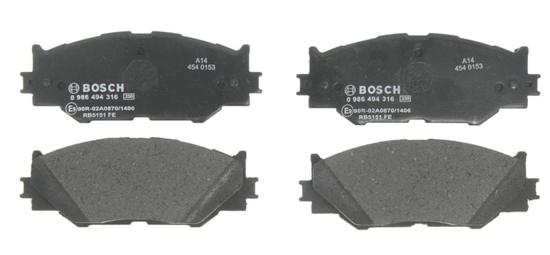 Set plăcuțe frână față , BOSCH, pentru: LEXUS IS C, IS II, IS III 2.2D-3.5 08.05-09.20