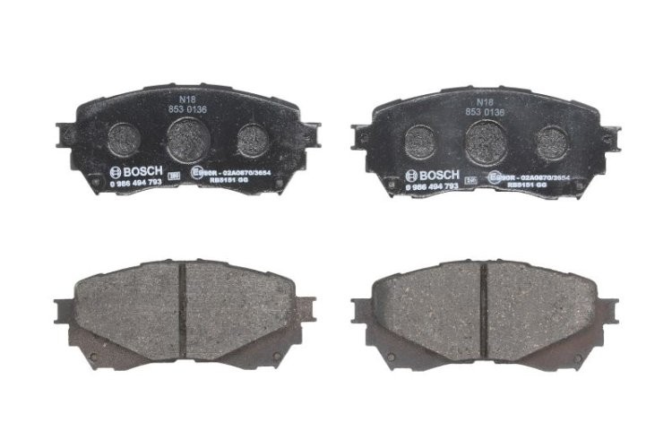 Set plăcuțe frână față , BOSCH, pentru: MAZDA 6, 6/KOMBI 2.0/2.2D/2.5 08.12-
