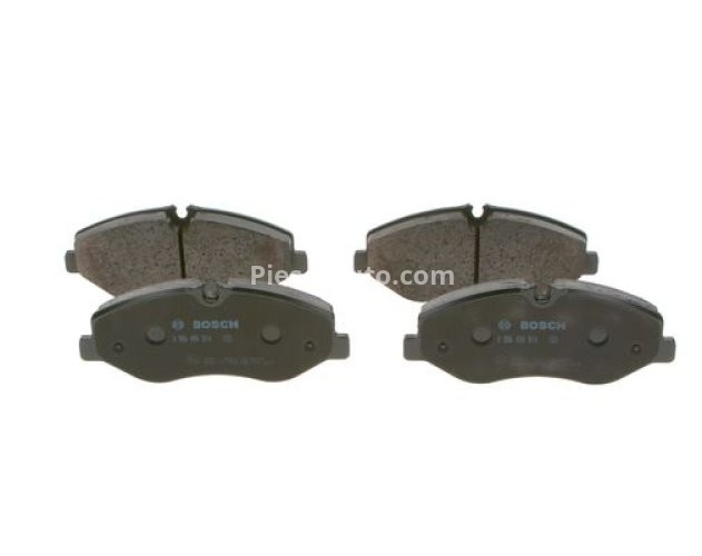 Set plăcuțe frână față , BOSCH, pentru: MERCEDES MARCO POLO CAMPER (W447), V (W447), VITO MIXTO (DOUBLE CABIN), VITO TOURER (W447), VITO (W447) 1.6D/2.0D/2.2D 03.14-
