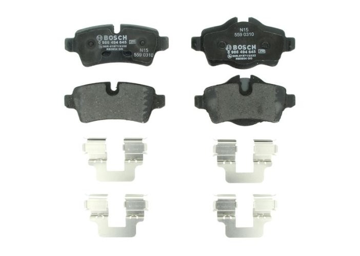 Set plăcuțe frână spate , BOSCH, pentru: MINI (R56), (R57), (R58), (R59), CLUBMAN (R55), CLUBVAN (R55) 1.4-2.0D 09.06-06.15