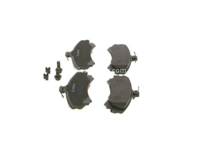 Set plăcuțe frână față , BOSCH, pentru: VOLVO S40 I, V40; MITSUBISHI CARISMA, COLT CZC VI, COLT VI, SPACE STAR; SMART FORFOUR 1.1-2.0 05.95-06.12