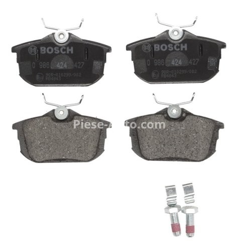 Set plăcuțe frână spate , BOSCH, pentru: VOLVO S40 I, V40; MITSUBISHI CARISMA, COLT CZC VI, COLT VI, SPACE STAR; SMART FORFOUR 1.1-2.0 05.95-06.12