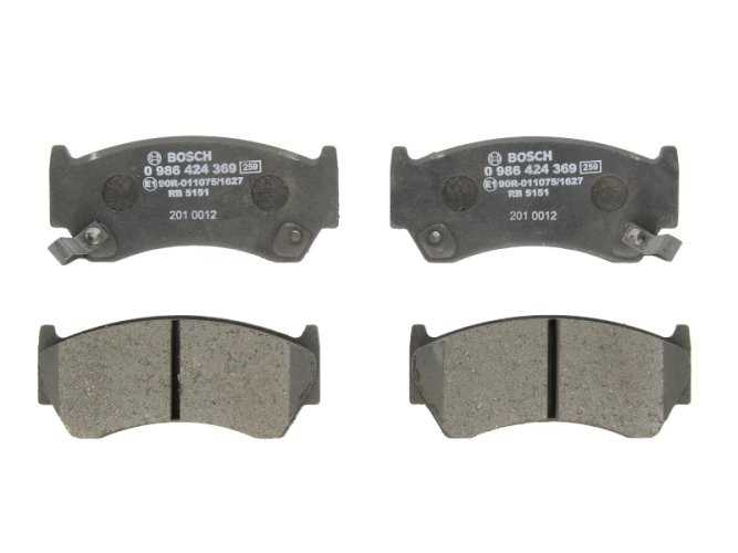 Set plăcuțe frână față , BOSCH, pentru: NISSAN ALMERA I 1.4/1.6/2.0D 09.95-07.00