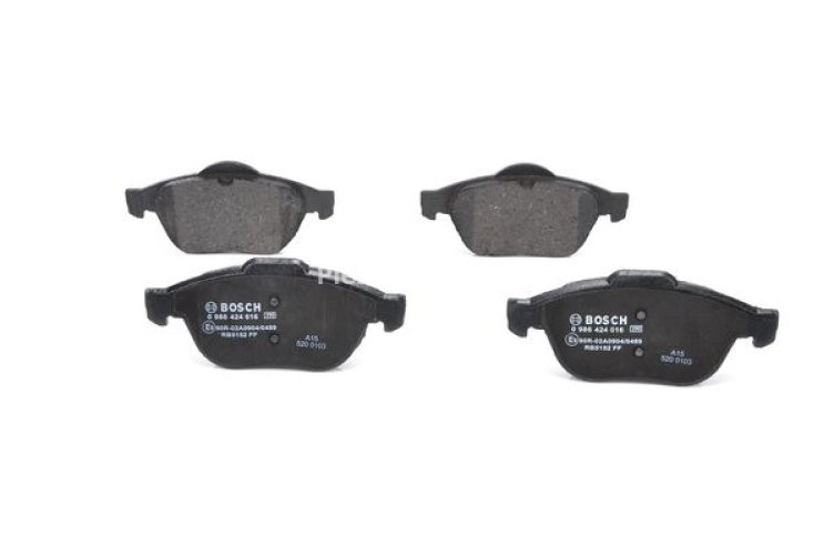 Set plăcuțe frână față , BOSCH, pentru: RENAULT ESPACE IV, LAGUNA II, VEL SATIS 1.9D-3.5 03.01-