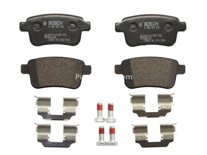 Set plăcuțe frână spate , BOSCH, pentru: RENAULT KANGOO BE BOP, KANGOO EXPRESS, KANGOO II 1.2-Electric 02.08-