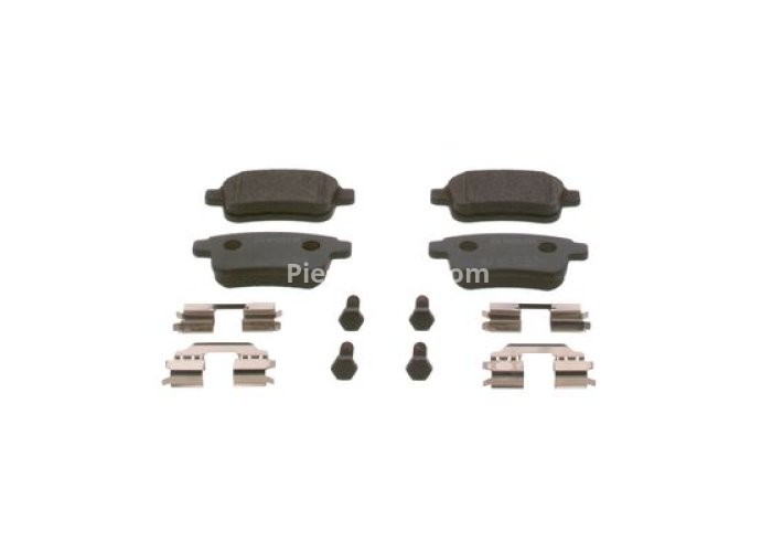 Set plăcuțe frână spate , BOSCH, pentru: RENAULT KANGOO BE BOP, KANGOO EXPRESS, KANGOO II 1.2-Electric 02.08-