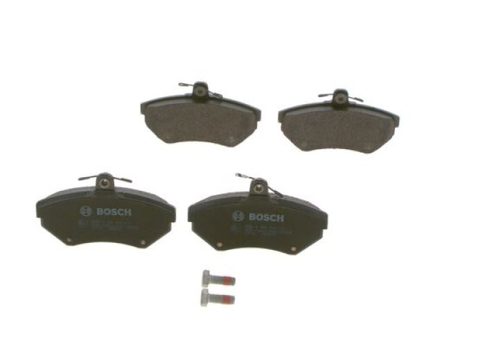 Set plăcuțe frână față , BOSCH, pentru: SEAT AROSA, CORDOBA, CORDOBA VARIO, CORDOBA VARIO/KOMBI, IBIZA II, INCA, TOLEDO I; VW CADDY II, CADDY III, CADDY II/MINIVAN 1.0-2.9 09.79-06.09