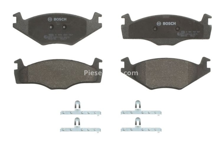 Set plăcuțe frână față , BOSCH, pentru: SEAT CORDOBA, CORDOBA VARIO, CORDOBA VARIO/KOMBI, IBIZA II; VW POLO, POLO CLASSIC, POLO II, POLO III, POLO III CLASSIC, POLO/HATCHBACK 1.0-2.0 09.82-12.02