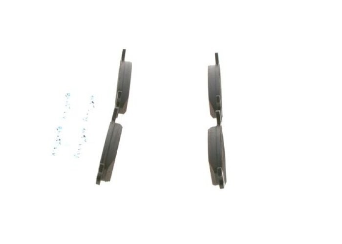 Set plăcuțe frână față , BOSCH, pentru: SEAT CORDOBA, CORDOBA VARIO, CORDOBA VARIO/KOMBI, IBIZA II; VW POLO, POLO CLASSIC, POLO II, POLO III, POLO III CLASSIC, POLO/HATCHBACK 1.0-2.0 09.82-12.02