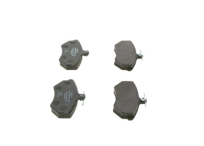 Set plăcuțe frână față , BOSCH, pentru: SEAT CORDOBA, IBIZA II, INCA, TOLEDO I; VW GOLF II, GOLF III, JETTA II, PASSAT B2, PASSAT B3/B4, SCIROCCO 1.0-2.8 01.81-11.03