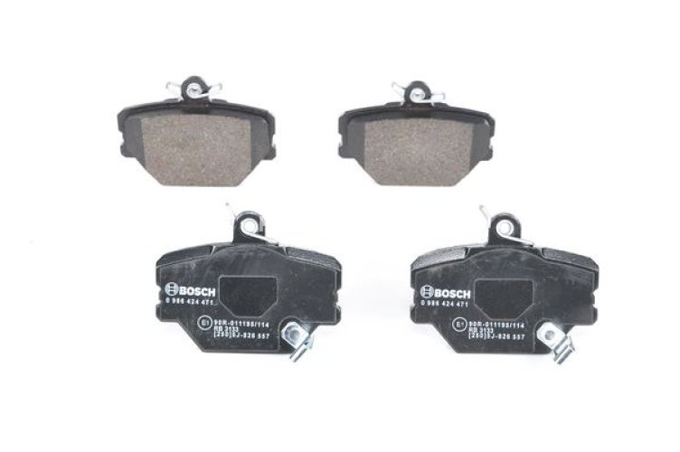 Set plăcuțe frână față , BOSCH, pentru: SMART CABRIO, CITY-COUPE, CROSSBLADE, FORTWO, ROADSTER 0.6-Electric 07.98-