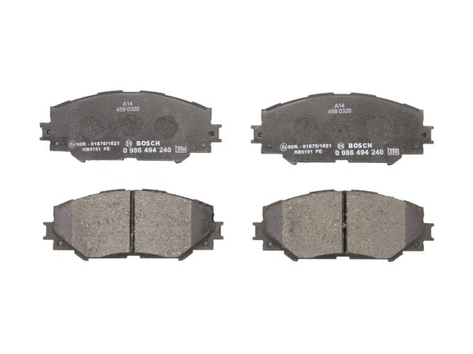 Set plăcuțe frână față , BOSCH, pentru: SUBARU TREZIA; TOYOTA AURIS, COROLLA, PRIUS PLUS, RAV 4 III, URBAN CRUISER, VERSO S 1.3-2.4 11.05-