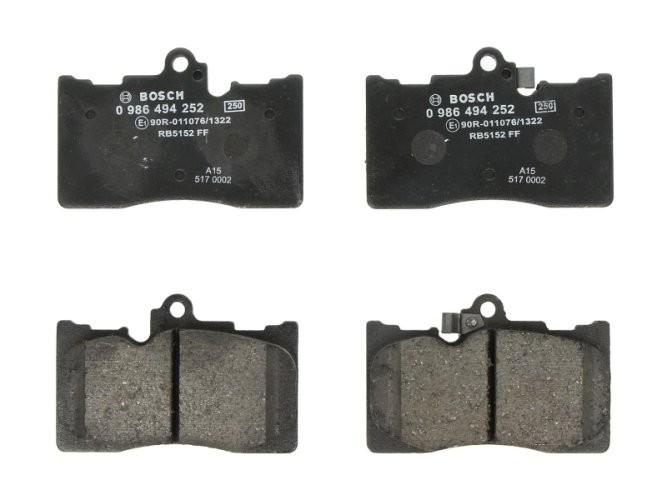 Set plăcuțe frână față , BOSCH, pentru: , IS II, IS III, RC 2.0-4.6 04.05-