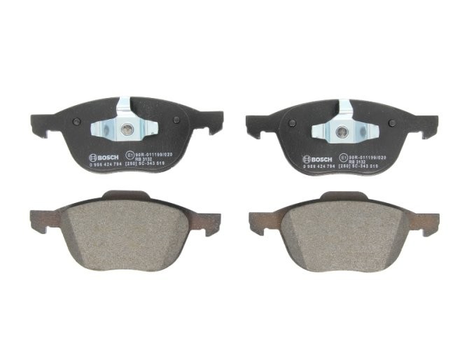 Set plăcuțe frână față , BOSCH, pentru: VOLVO C30, C70 II, S40 II, V40, V50; FORD C-MAX, C-MAX II, ECOSPORT, FOCUS C-MAX, FOCUS II, FOCUS III, FOCUS III/KOMBI, FOCUS II/KOMBI 1.0-Electric 07.99-