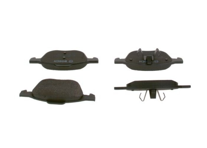 Set plăcuțe frână față , BOSCH, pentru: VOLVO C30, C70 II, S40 II, V40, V50; FORD C-MAX, C-MAX II, ECOSPORT, FOCUS C-MAX, FOCUS II, FOCUS III, FOCUS III/KOMBI, FOCUS II/KOMBI 1.0-Electric 07.99-